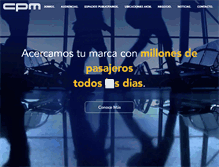 Tablet Screenshot of grupocpm.com.mx